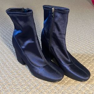 navy booties